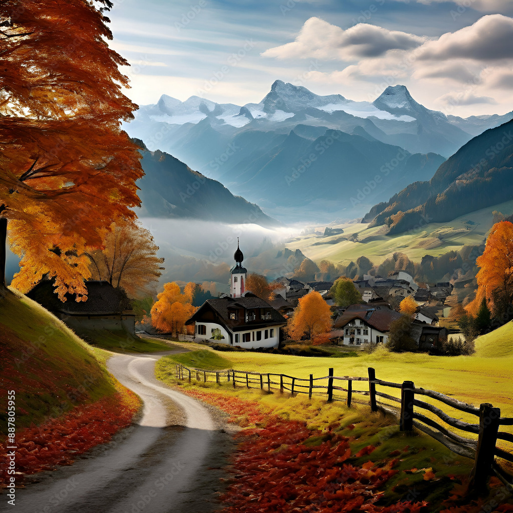 autumn in the mountains