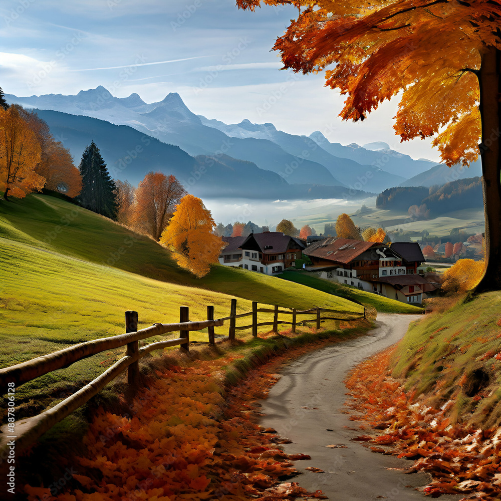 autumn in the mountains