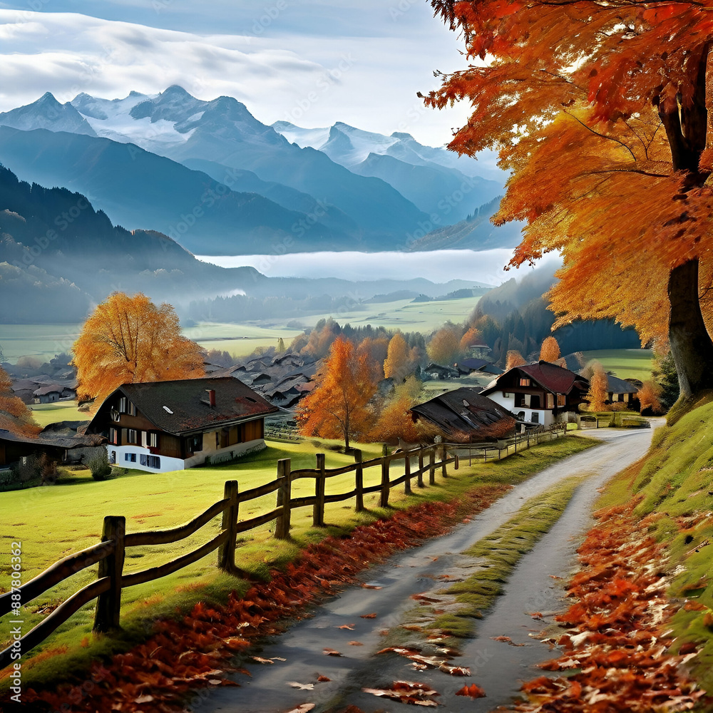 autumn in the mountains