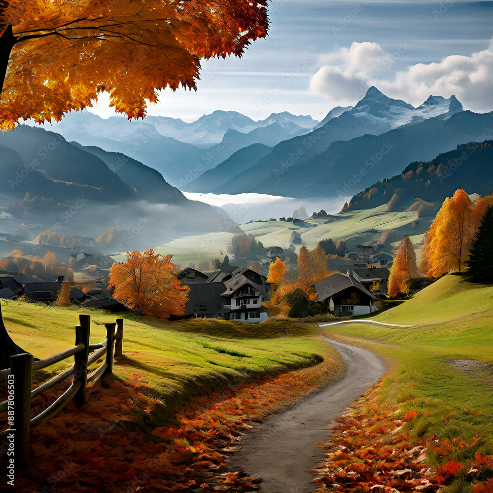 autumn in the mountains