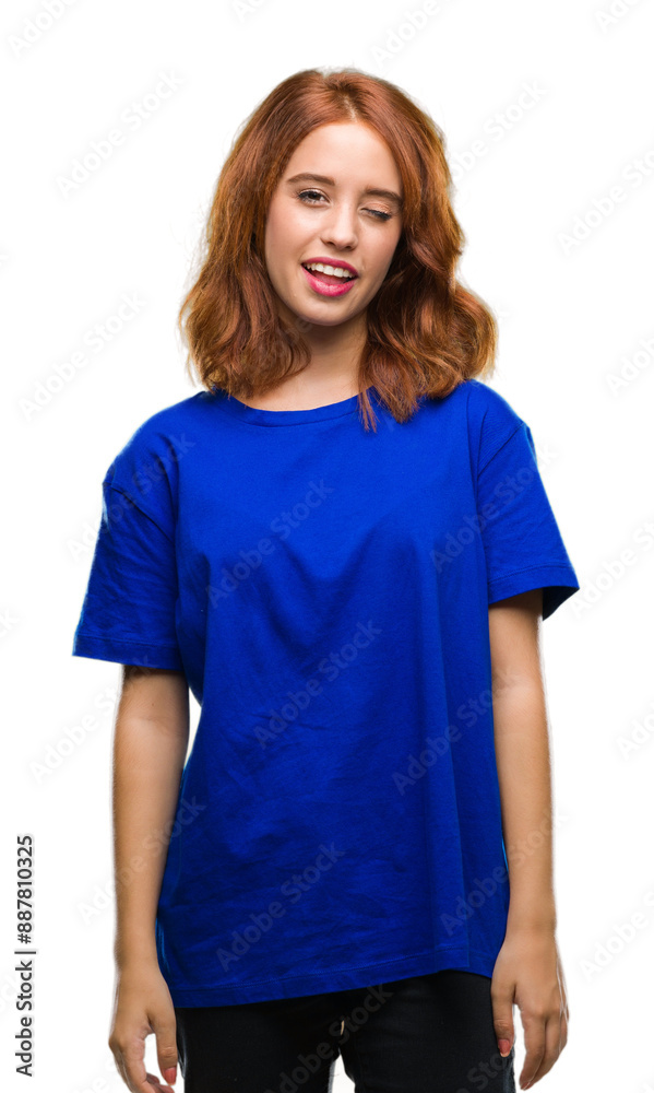 Young beautiful woman over isolated background winking looking at the camera with sexy expression, cheerful and happy face. Young beautiful woman over isolated background winking looking at the camera with sexy expression, cheerful and happy face.