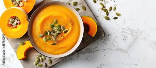 Creamy roasted pumpkin and ...