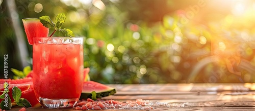 Refreshing watermelon bever...