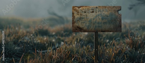A sign is written against a...