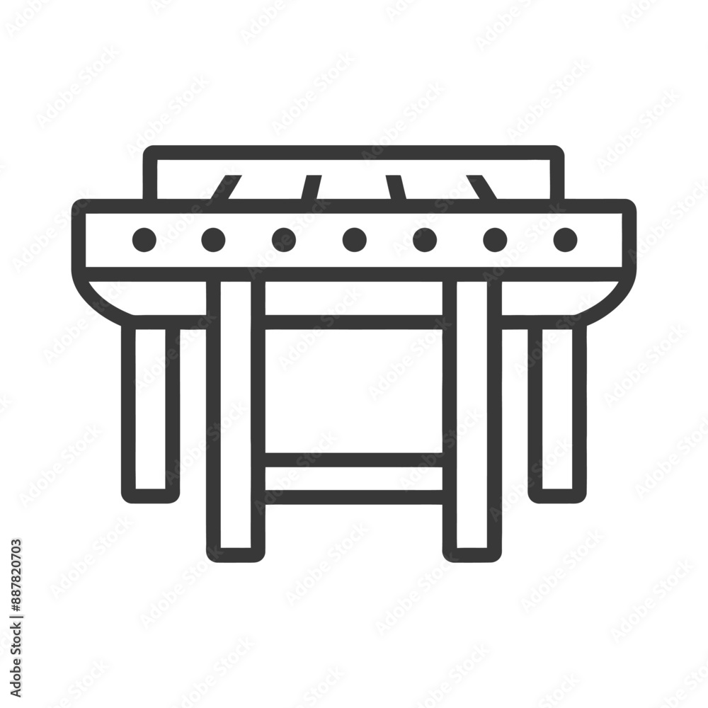 Line Art Illustration: Modern Minimalist Wooden Pergola Design Line Art Illustration: Modern Minimalist Wooden Pergola Design