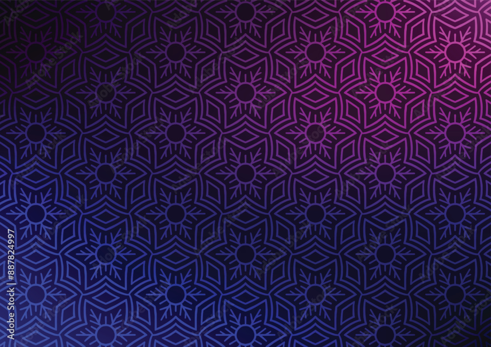 Pattern purple flower gradient blue dark background Pattern purple flower gradient blue dark background