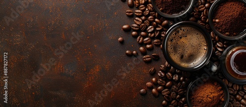 Coffee themed background fe...