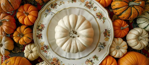 Top view of a serving plate...