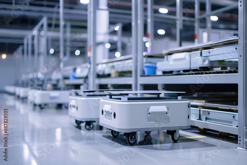 Automated Guided Vehicles in a Warehouse