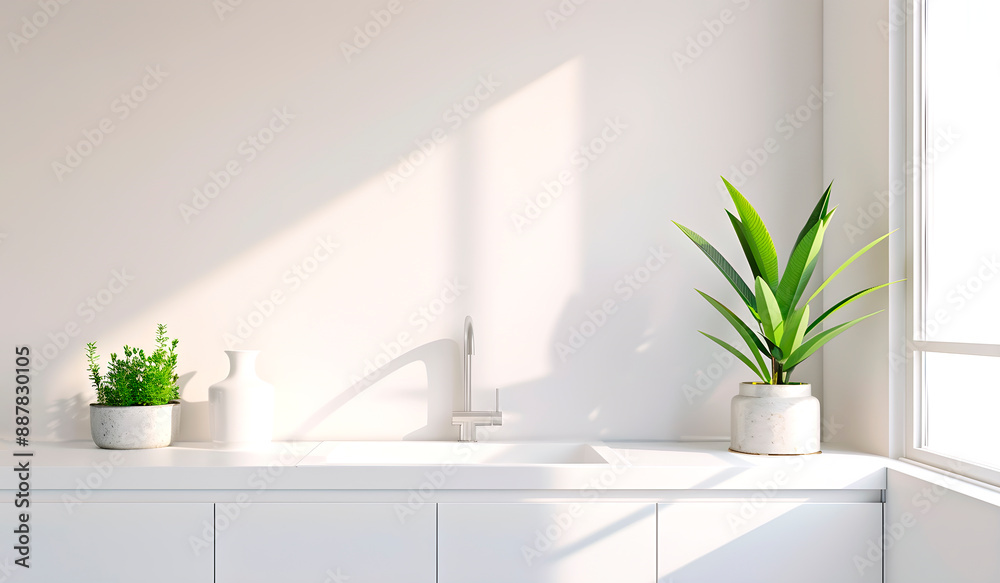 Fototapeta premium Pristine Kitchen in Natural Light