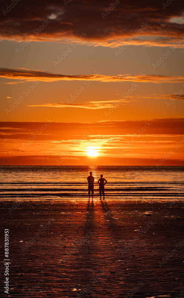 Fototapeta premium sunset at Cemaes Bay Ilse of Anglesey