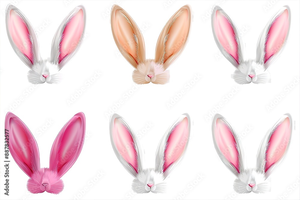 Obraz premium Isolated Easter Bunny Ears 