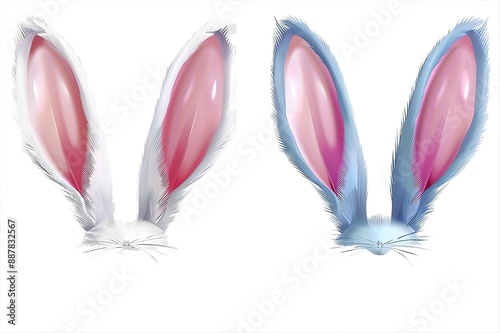 Isolated Easter Bunny Ears 