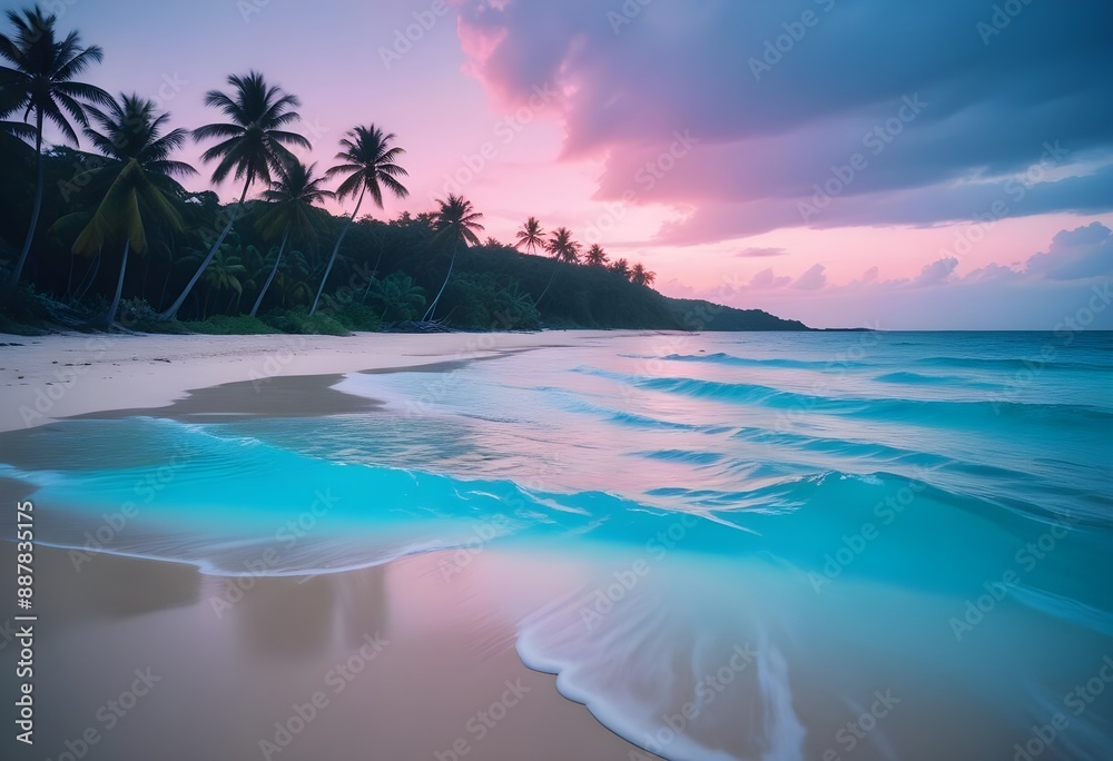 Fototapeta premium Beautiful sea beach photo