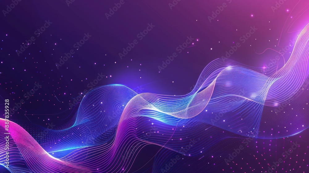 Fototapeta premium Abstract Digital Waveform Design