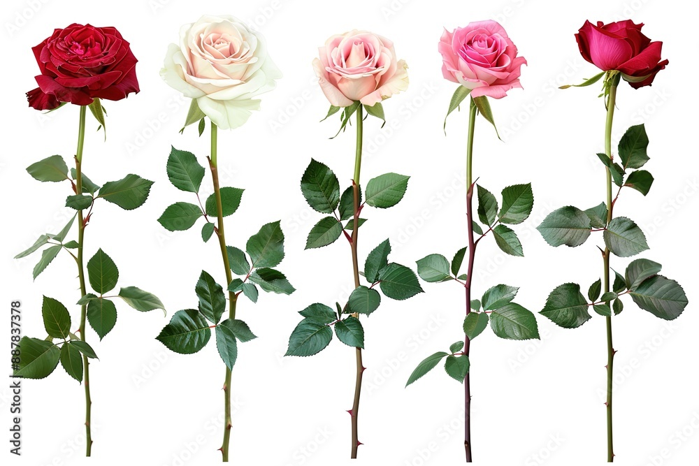 Red, pink and white roses set. Realistic vector EPS10. Beautiful elements for greetings, invitation or cards design isolated on white background.
Red, pink and white roses set. Realistic vector EPS10. Beautiful elements for greetings, invitation or cards design isolated on white background.