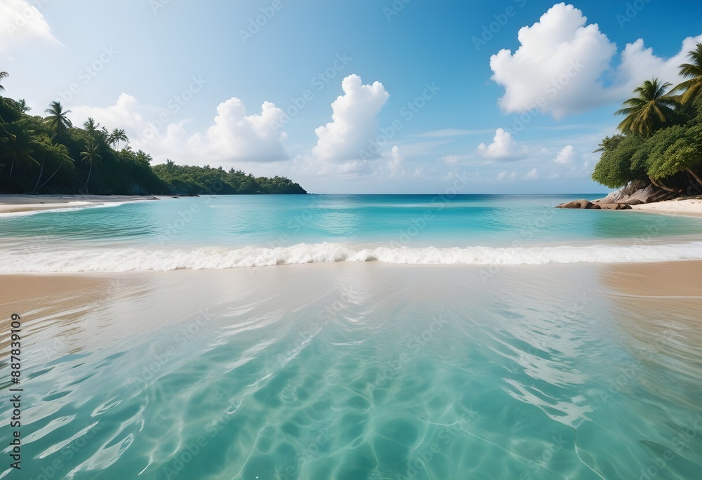 Fototapeta premium Beautiful sea beach photo