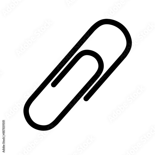 Pin icon vector on white background. clip icon