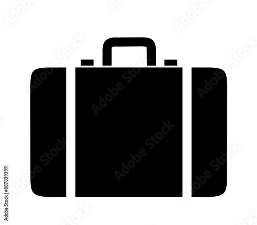 baggage icon vector on white background. suitcase icon.luggage icon