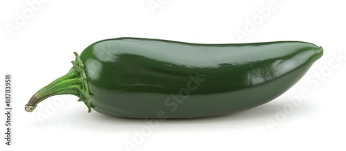 Green Jalapeno pepper isola...