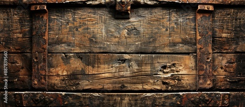 Close up view of an aged wo...