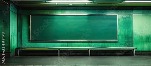 An unoccupied advertising b...