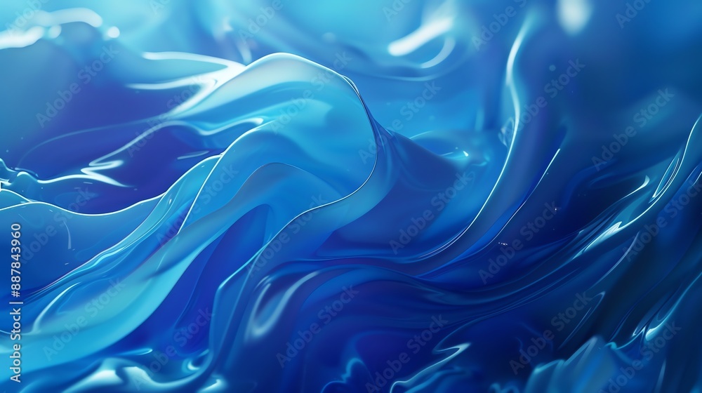 modern blue wave abstract 3D background modern blue wave abstract 3D background
