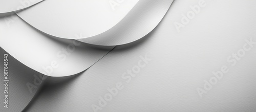 Paper sheets on white backg...