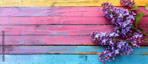 Lilac blooming flowers agai...
