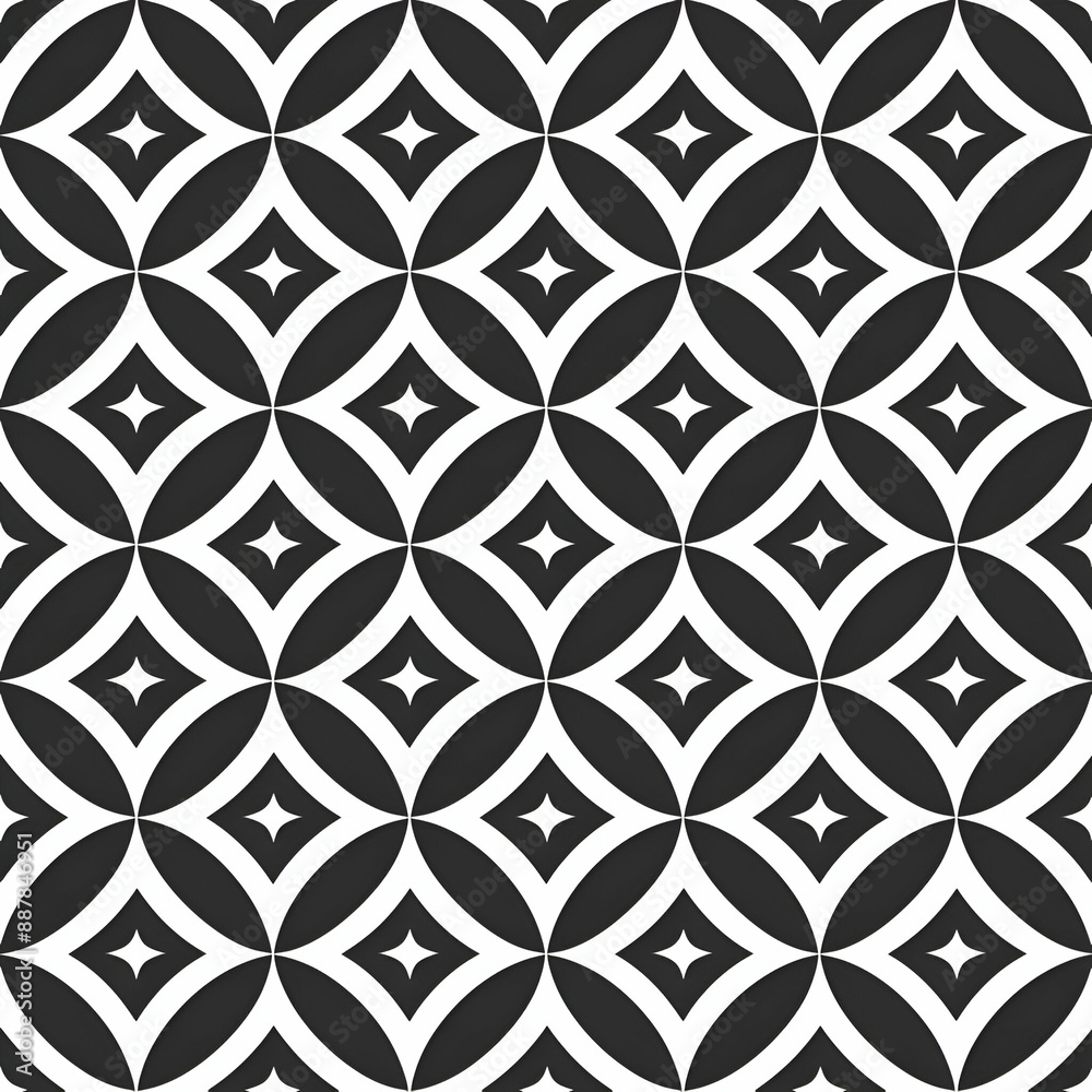 black and white seamless pattern
