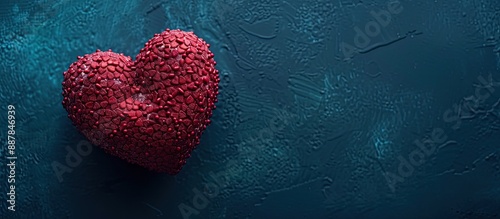 Close up of a red heart on ...