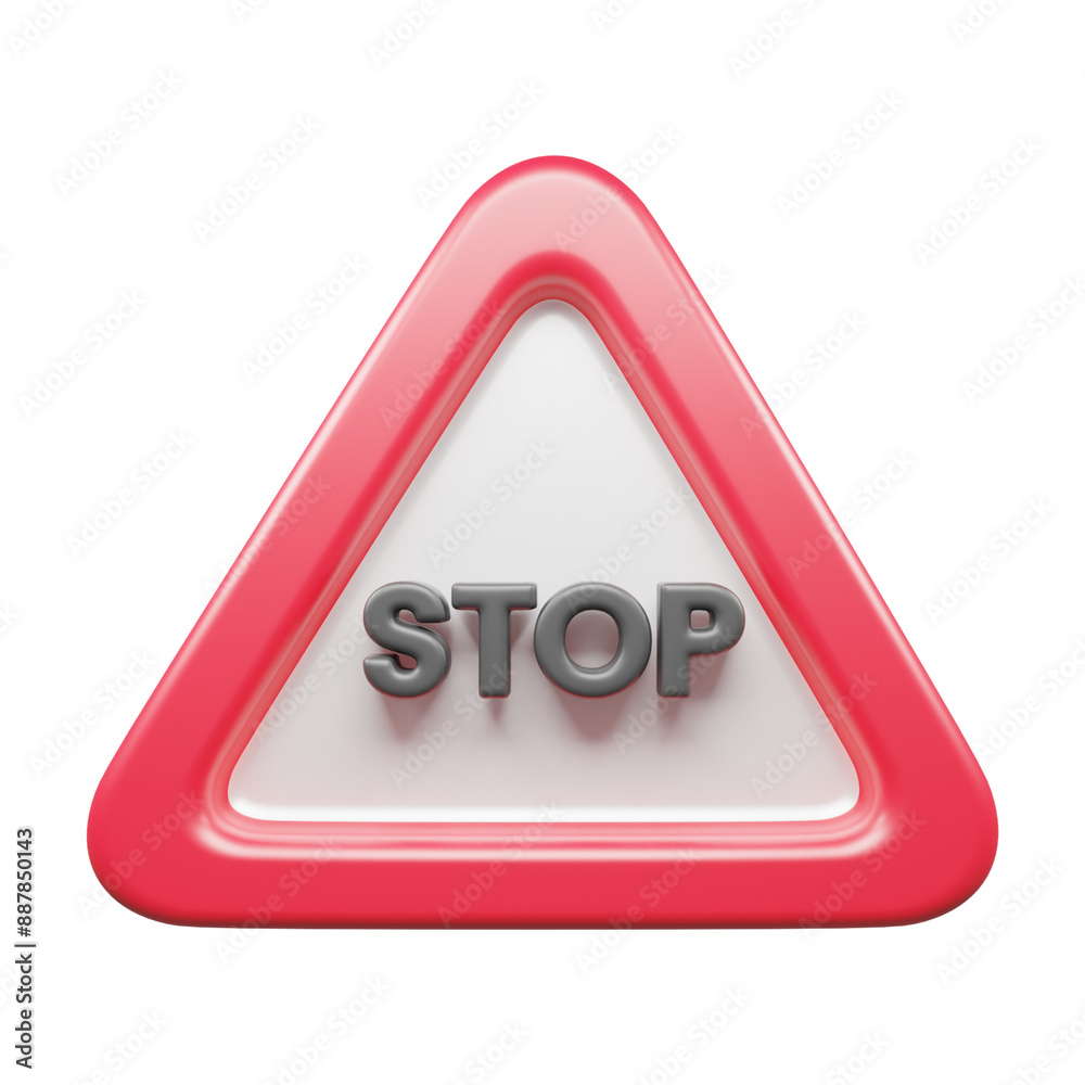 Traffic Sign And Symbol 3D Icon or Road sign 3d icon Traffic Sign And Symbol 3D Icon or Road sign 3d icon