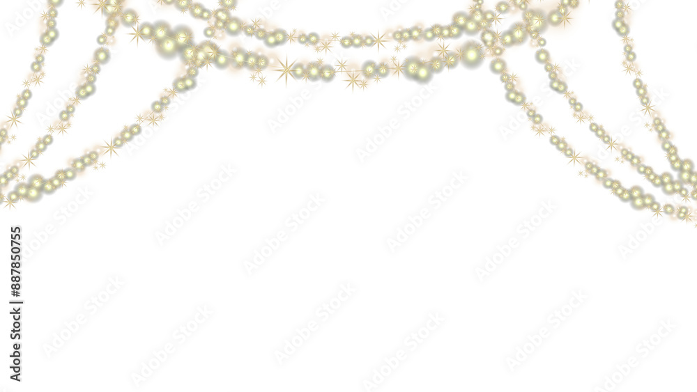 A luminous garland of lights, an LED neon lamp.A banner with sequins and garlands and silver stars.Gold and silver streamers with glowing lights. A luminous garland of lights, an LED neon lamp.A banner with sequins and garlands and silver stars.Gold and silver streamers with glowing lights.