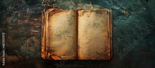 A grunge background sets th...