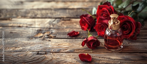 A wooden background showcas...