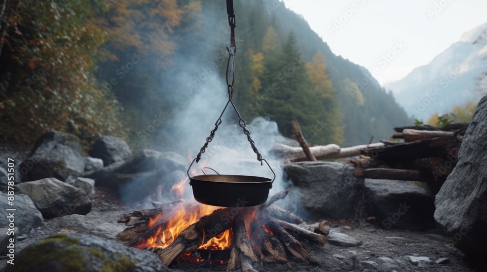 Campfire Cooking in the Mountains Campfire Cooking in the Mountains