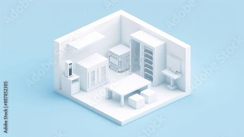 Wallpaper Mural A model of a building with a car and trees on the side. architectural model, building model, car model, trees model, urban planning, miniature building, scale model, architectural design, model city, Torontodigital.ca