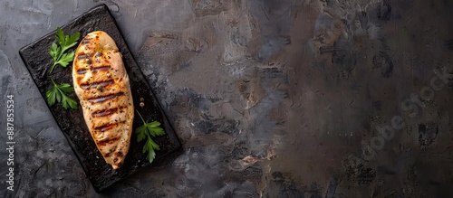 Top view of a grilled chick...