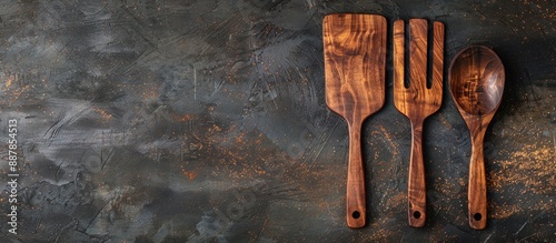 Top view of rustic wooden c...