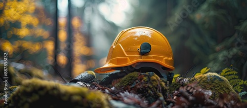 Protective helmet in a natu...