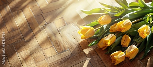 A spring themed copy space ...