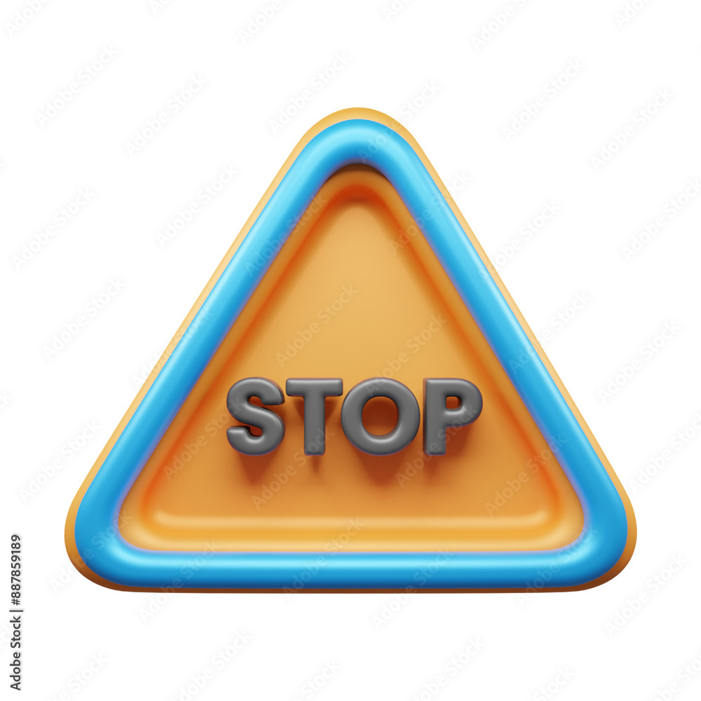 Traffic Sign And Symbol 3D Icon or Road sign 3d icon Traffic Sign And Symbol 3D Icon or Road sign 3d icon