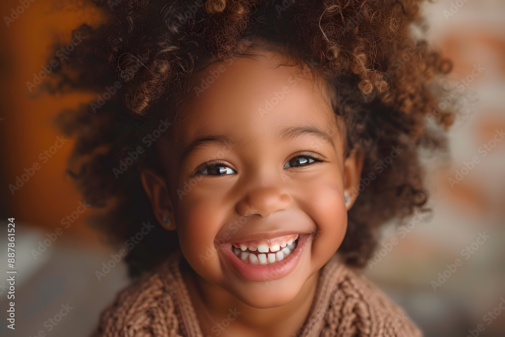 Portrait of 7 year old African American boy smiling at home and happy. Concept: lifestyle
Portrait of 7 year old African American boy smiling at home and happy. Concept: lifestyle