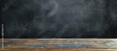Chalkboard with erased chal...