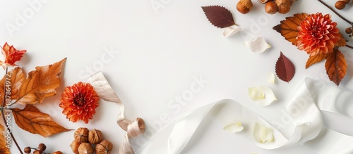 Autumn themed card mockup f...