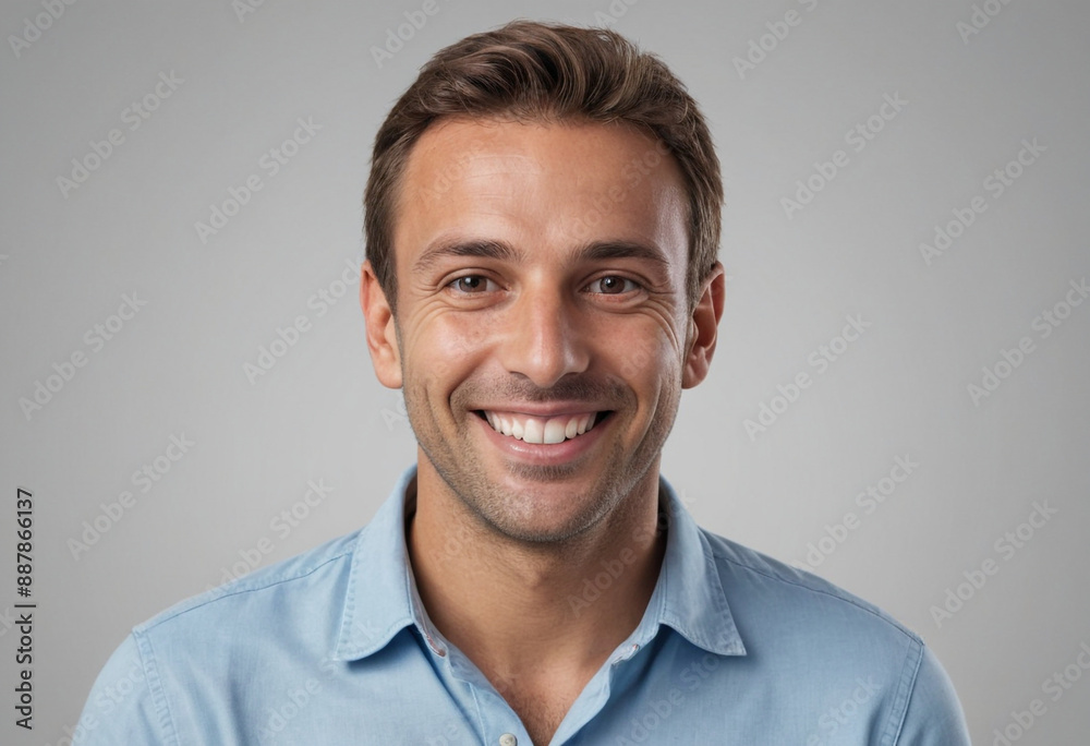 Portrait view of a regular happy smiling Monaco man, ultra realistic, candid, social media, avatar image, plain solid background Portrait view of a regular happy smiling Monaco man, ultra realistic, candid, social media, avatar image, plain solid background