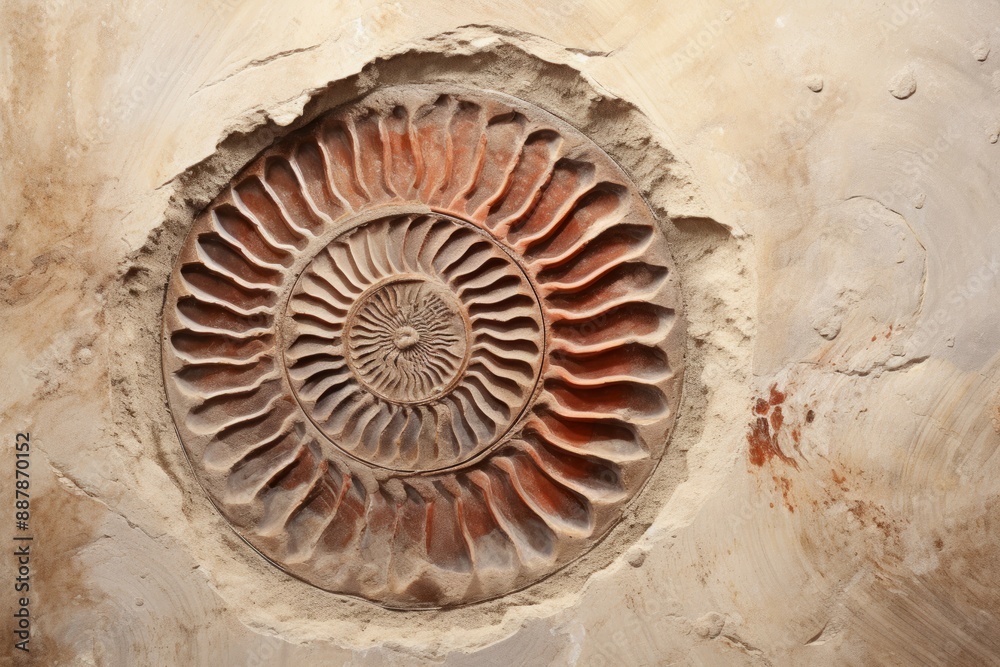 Fossil Material Structure Background - Generative AI Fossil Material Structure Background - Generative AI