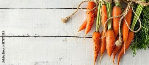 Fresh carrots arranged with...