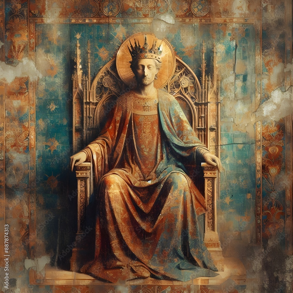 Regal Majesty: Portrait of a Noble King. Regal Majesty: Portrait of a Noble King.