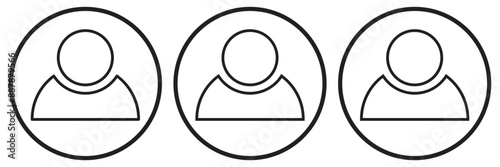 Monochrome icon. User icon in flat style, Person icon, User icon for web site,User profile login or access authentication icon. vector illustration
